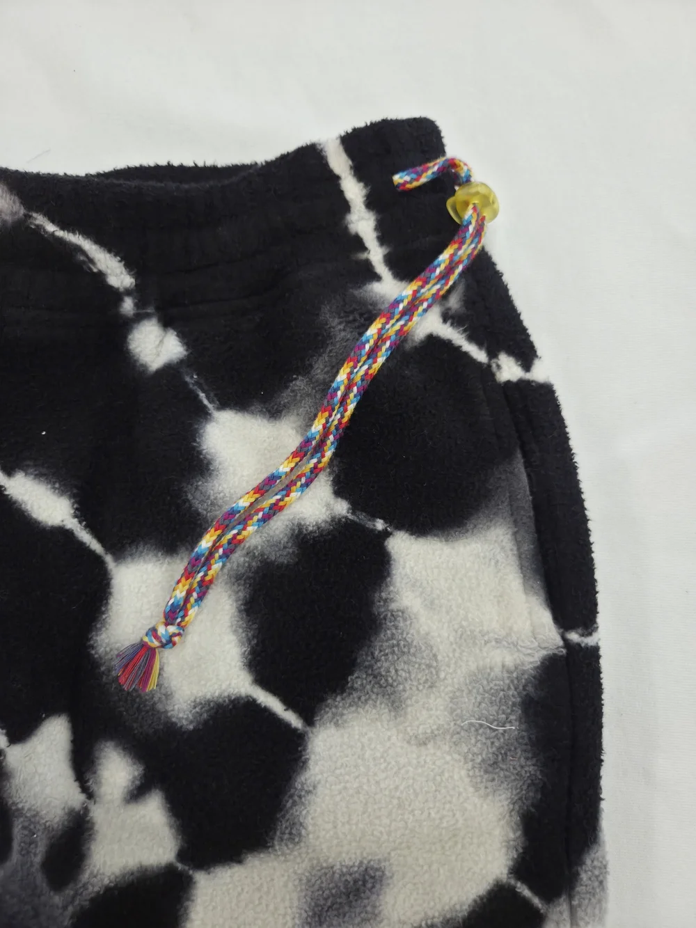 The Elder Statesman Black & White Tie-Dye Sweatpants